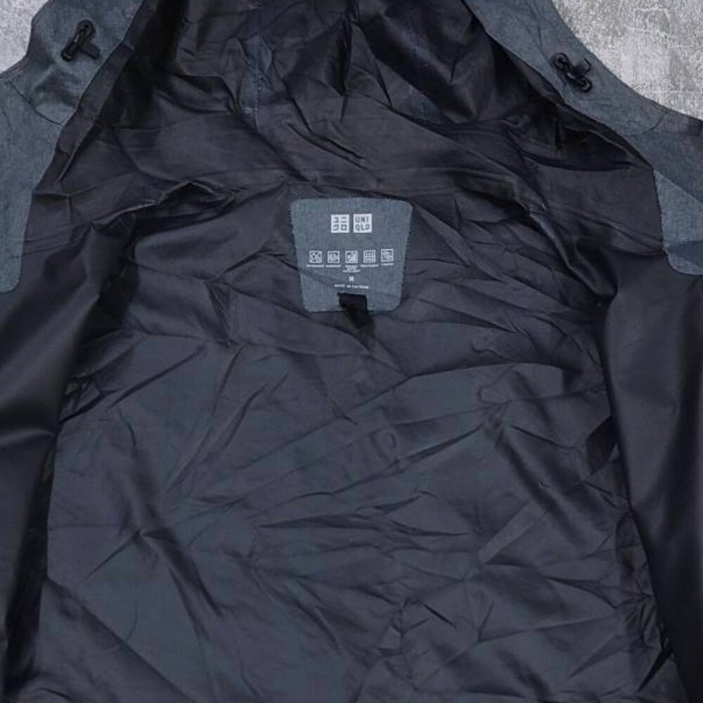 Charcoal Grey Technical Hooded Shell Jacket - image 4